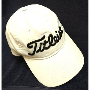 Titleist  Men's  Performance Golf Hat - white with black lettering, adj size